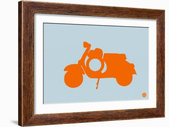 Orange Scooter-NaxArt-Framed Art Print