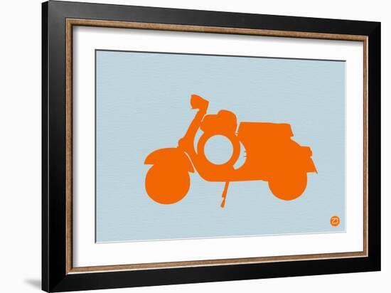 Orange Scooter-NaxArt-Framed Art Print