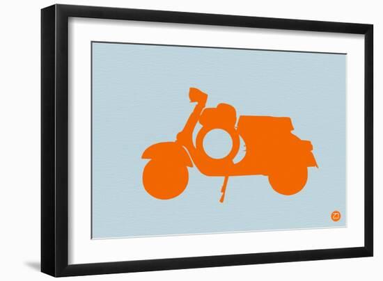 Orange Scooter-NaxArt-Framed Art Print