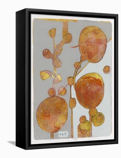 Orange Seed Pods 3-Maria Pietri Lalor-Framed Premier Image Canvas