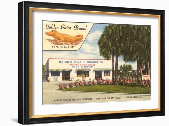 Orange Shop, Clearwater, Florida-null-Framed Premium Giclee Print