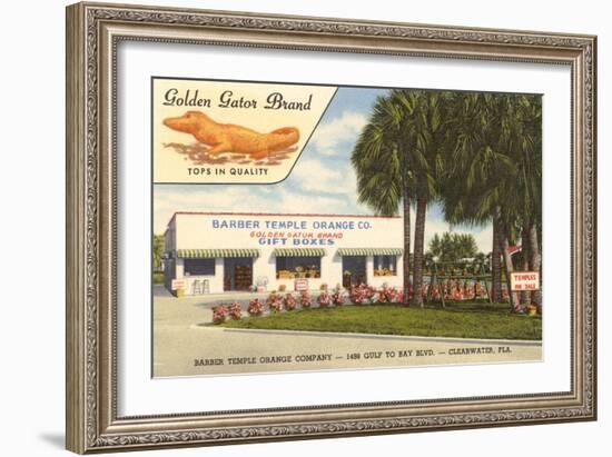 Orange Shop, Clearwater, Florida-null-Framed Art Print