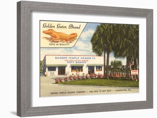 Orange Shop, Clearwater, Florida-null-Framed Art Print