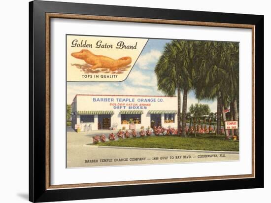 Orange Shop, Clearwater, Florida-null-Framed Art Print