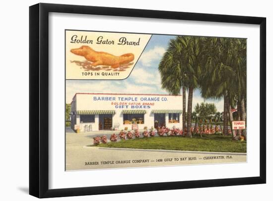 Orange Shop, Clearwater, Florida-null-Framed Art Print