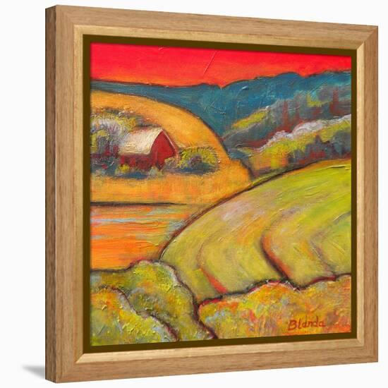 Orange Sky Farm-Blenda Tyvoll-Framed Stretched Canvas