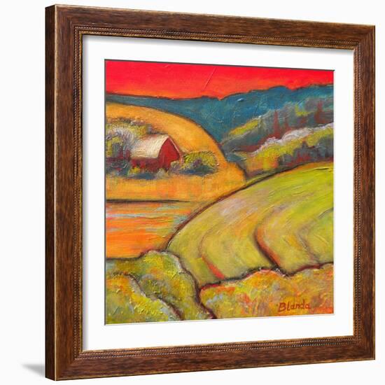 Orange Sky Farm-Blenda Tyvoll-Framed Art Print