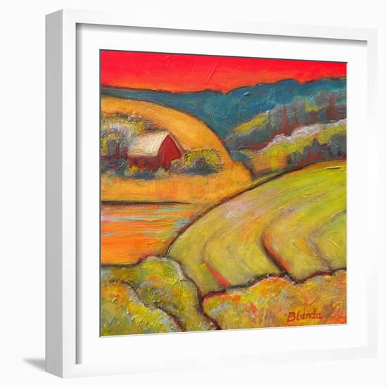 Orange Sky Farm-Blenda Tyvoll-Framed Art Print