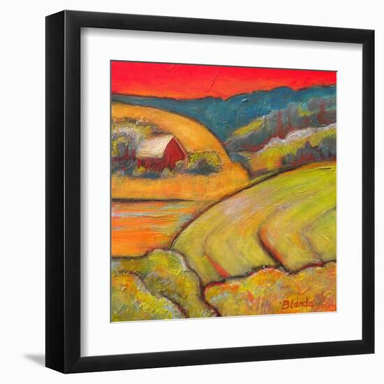 Orange Sky Farm-Blenda Tyvoll-Framed Art Print