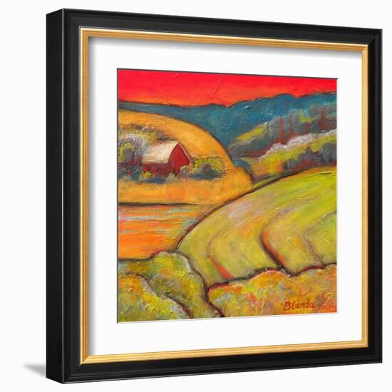 Orange Sky Farm-Blenda Tyvoll-Framed Art Print