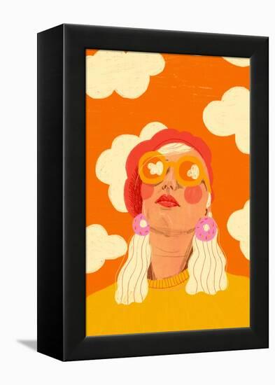 Orange Sky-Gigi Rosado-Framed Premier Image Canvas