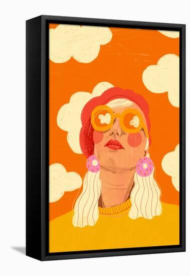 Orange Sky-Gigi Rosado-Framed Premier Image Canvas