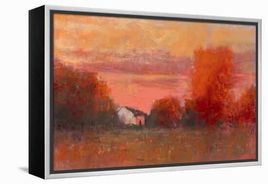 Orange Sky-Carol Strock Wasson-Framed Stretched Canvas