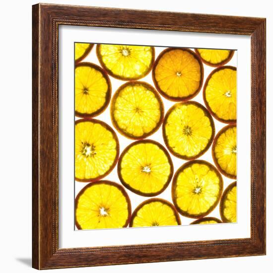 Orange Slices-Mark Sykes-Framed Premium Photographic Print