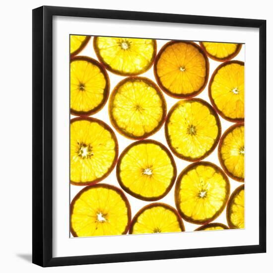 Orange Slices-Mark Sykes-Framed Premium Photographic Print