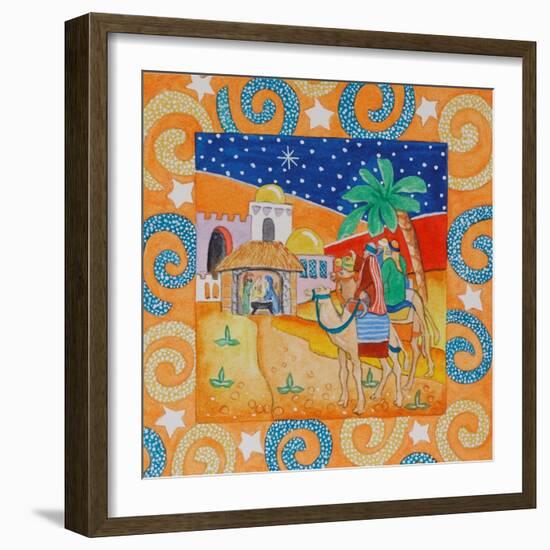 Orange Swirl Border-Tony Todd-Framed Giclee Print