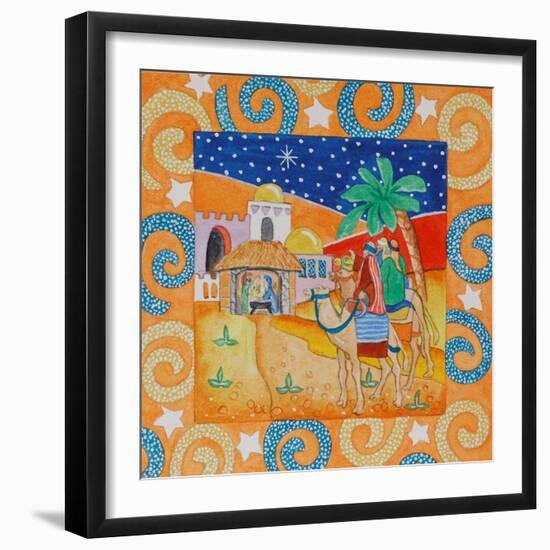 Orange Swirl Border-Tony Todd-Framed Giclee Print