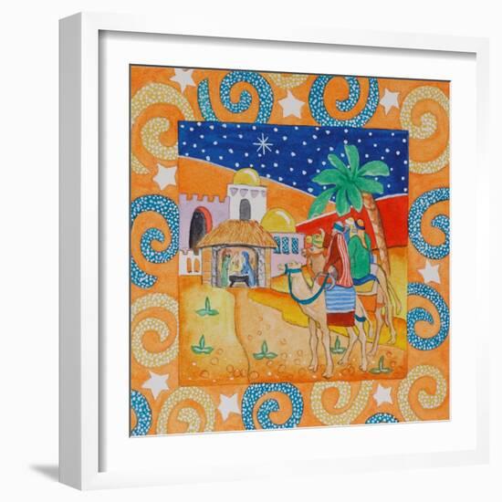 Orange Swirl Border-Tony Todd-Framed Giclee Print