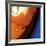 Orange Swirling Abstract, c.2008-Pier Mahieu-Framed Premium Giclee Print