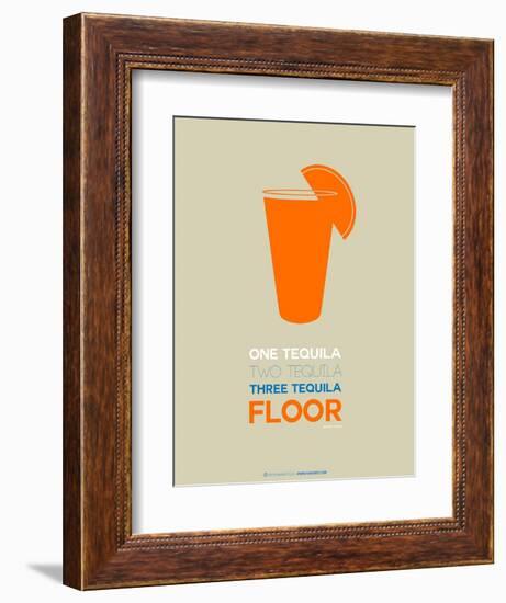 Orange Tequila Shot-NaxArt-Framed Art Print