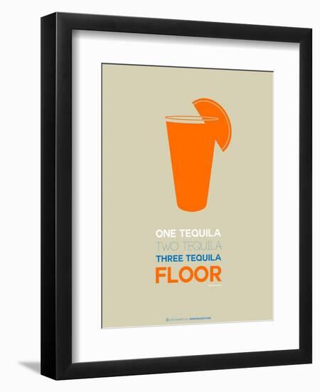 Orange Tequila Shot-NaxArt-Framed Art Print