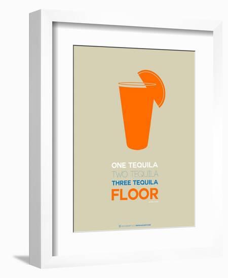 Orange Tequila Shot-NaxArt-Framed Art Print