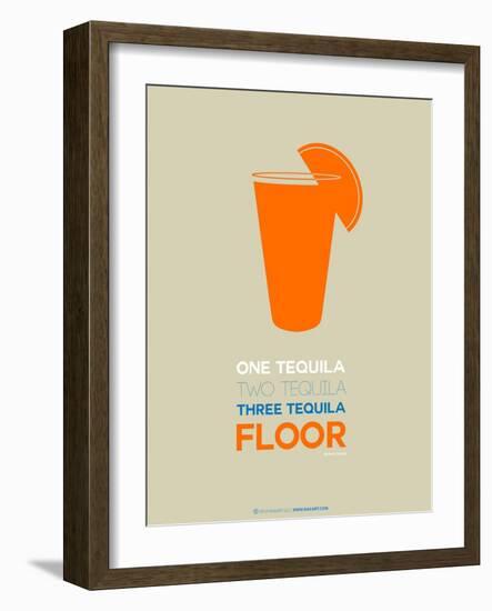 Orange Tequila Shot-NaxArt-Framed Art Print