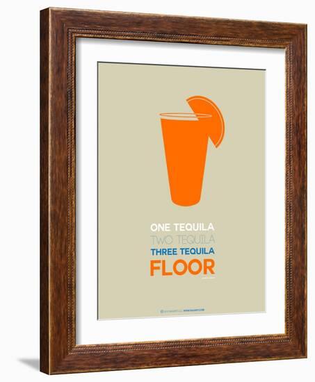 Orange Tequila Shot-NaxArt-Framed Art Print