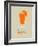 Orange Tequila Shot-NaxArt-Framed Art Print