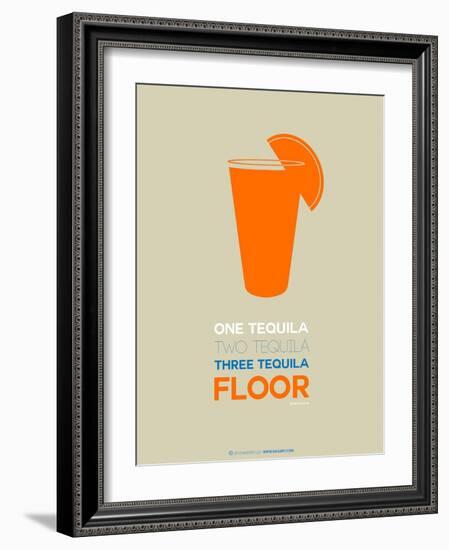 Orange Tequila Shot-NaxArt-Framed Art Print