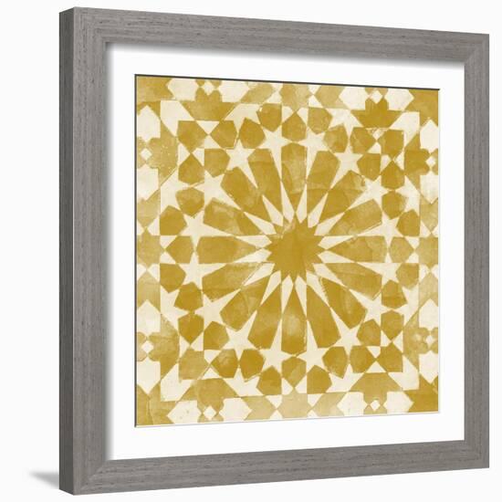 Orange Tile Light 10-Alonza Saunders-Framed Art Print