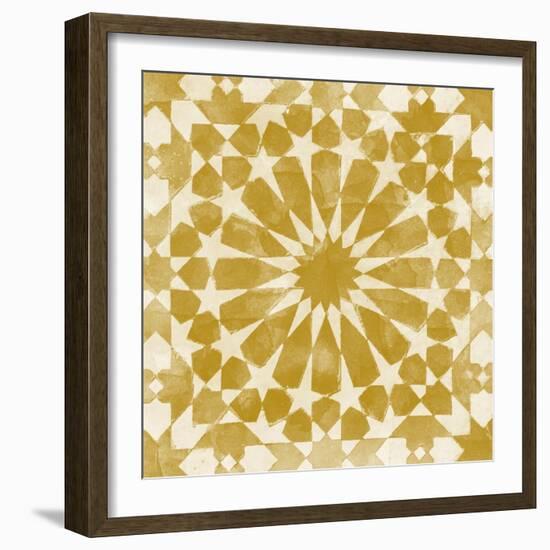 Orange Tile Light 10-Alonza Saunders-Framed Art Print