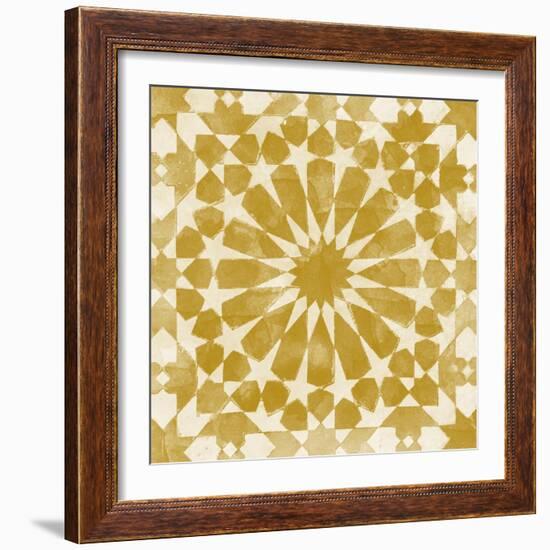 Orange Tile Light 10-Alonza Saunders-Framed Art Print