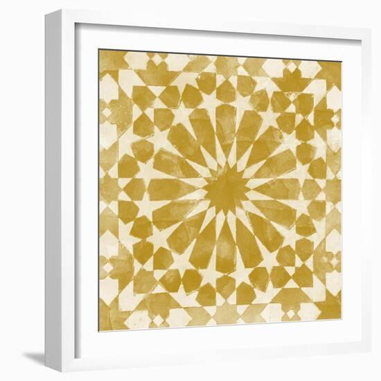 Orange Tile Light 10-Alonza Saunders-Framed Art Print