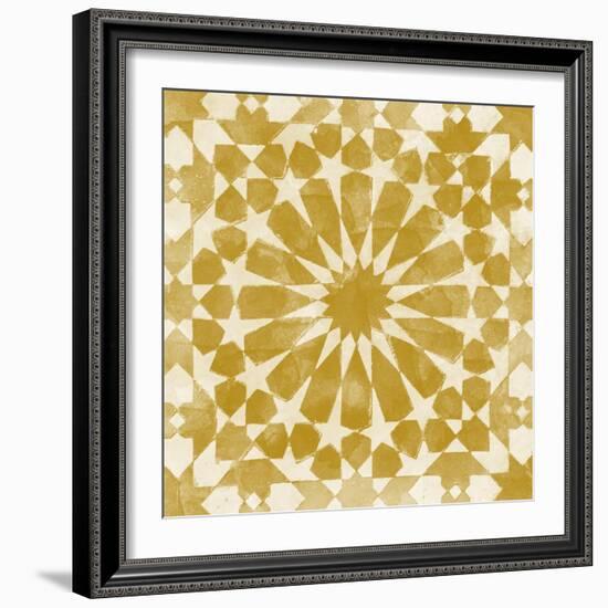 Orange Tile Light 10-Alonza Saunders-Framed Art Print