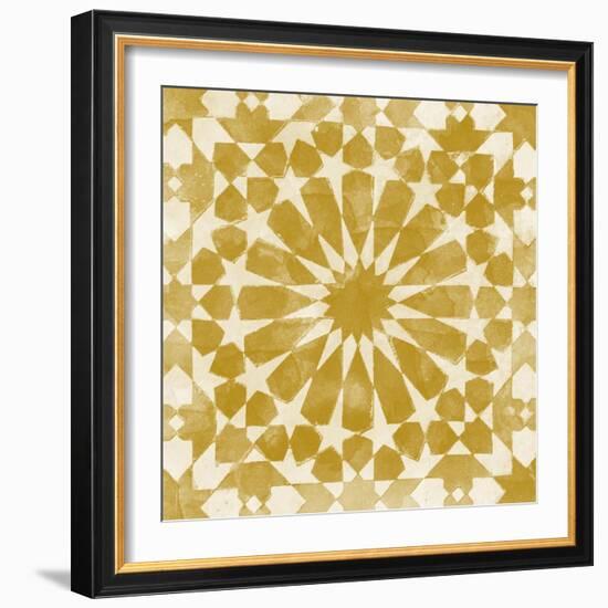 Orange Tile Light 10-Alonza Saunders-Framed Art Print