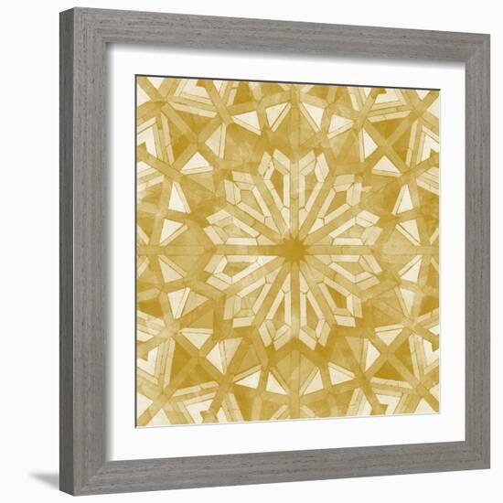 Orange Tile Light 6-Alonza Saunders-Framed Art Print