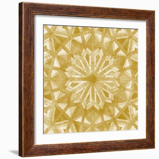 Orange Tile Light 6-Alonza Saunders-Framed Art Print