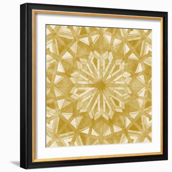 Orange Tile Light 6-Alonza Saunders-Framed Art Print