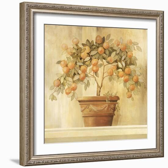 Orange Topiary-Hampton Hall-Framed Premium Giclee Print