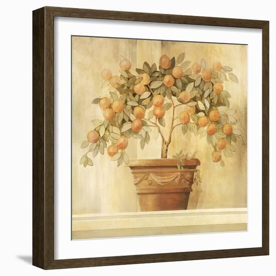 Orange Topiary-Hampton Hall-Framed Premium Giclee Print