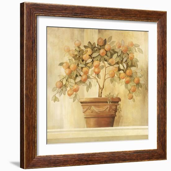 Orange Topiary-Hampton Hall-Framed Premium Giclee Print