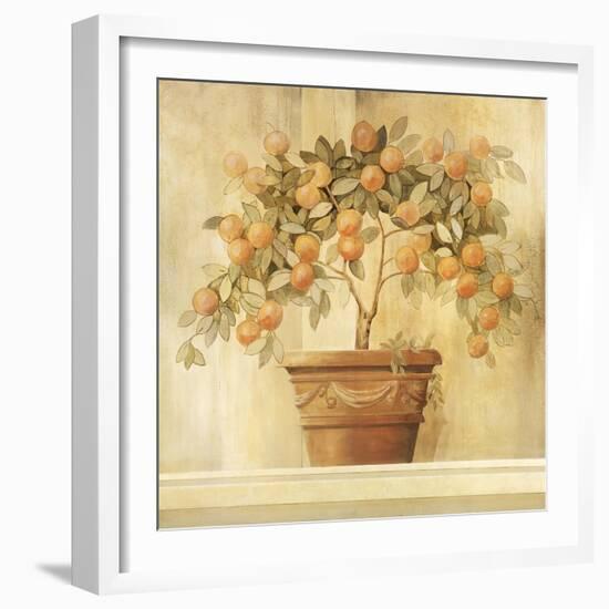 Orange Topiary-Hampton Hall-Framed Premium Giclee Print