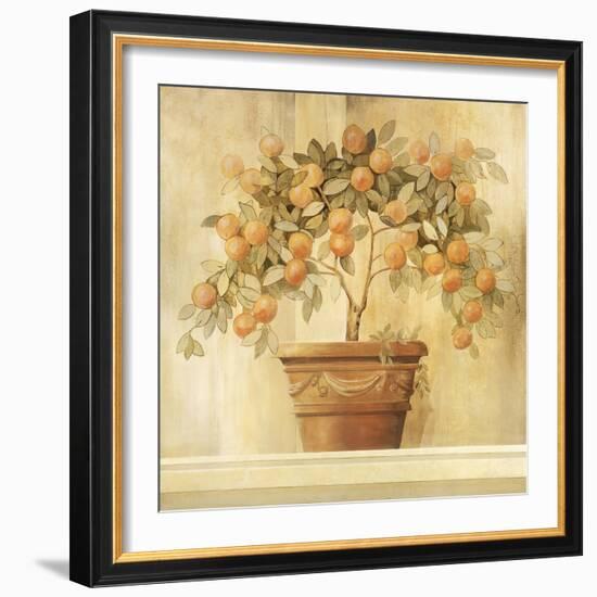 Orange Topiary-Hampton Hall-Framed Premium Giclee Print