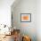 Orange Transistor Radio-NaxArt-Framed Art Print displayed on a wall