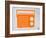 Orange Transistor Radio-NaxArt-Framed Art Print