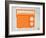 Orange Transistor Radio-NaxArt-Framed Art Print