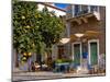 Orange Tree in a Little Village in the Lakonian Mani, Peloponnese, Greece, Europe-null-Mounted Photographic Print