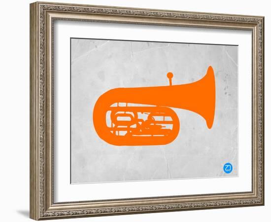 Orange Tuba 2-NaxArt-Framed Art Print