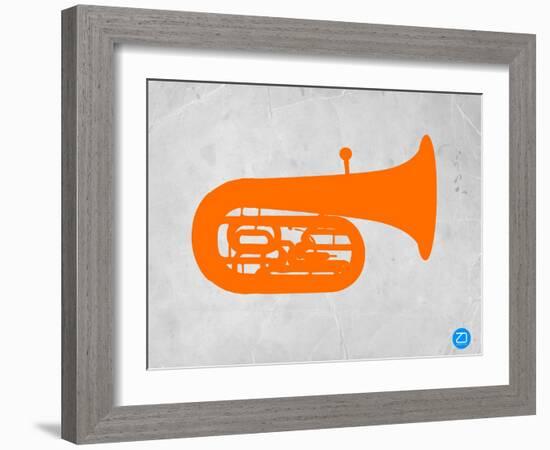 Orange Tuba 2-NaxArt-Framed Art Print